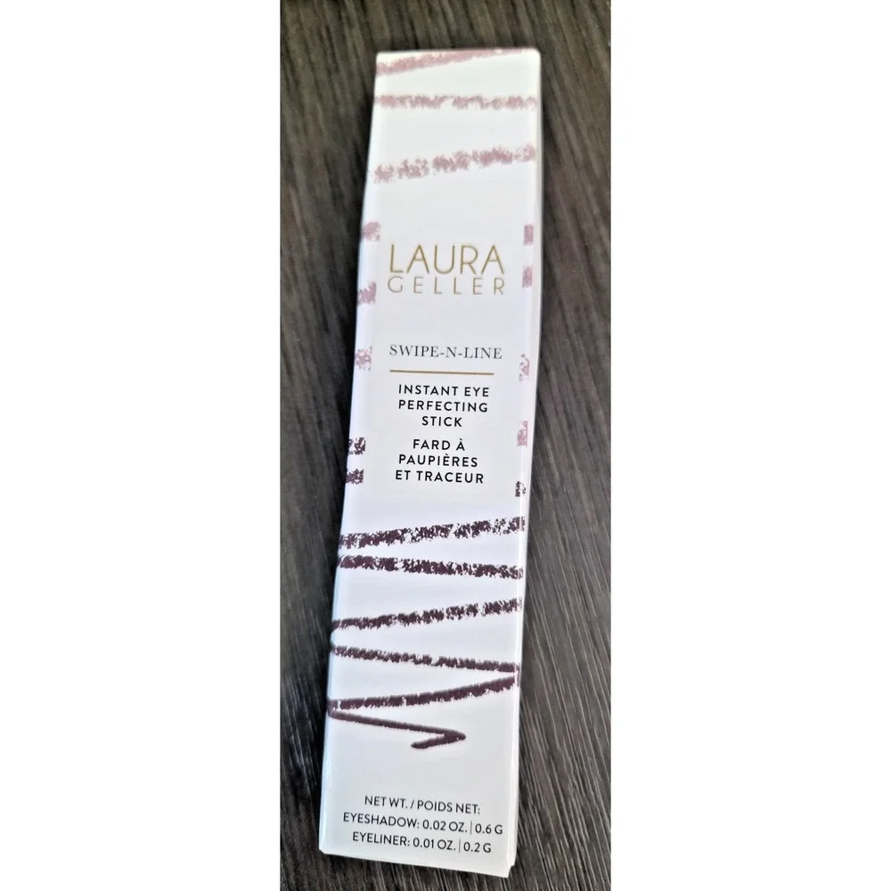 LAURA GELLER SWIPE-N-LINE Instant Eye PerfectIng Stick GLAM Eyeshadow Liner Plum